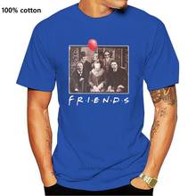 Horror Friends T Shirt Halloween Pennywise Jigsaw Film Movie Scary Men T Shirt 2024 - buy cheap