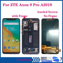 Original Amoled Display For ZTE AXON 9 pro LCD DISPLAY Touch Screen Digitizer Assembly For ZTE A2019 OLED Repair 2024 - buy cheap