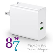 USB-C Power Adapter 87W QC3.0 USB PD3.0 Wall Charger For MacBook Laptops iPhone 11/11pro,US UK EU AU Plug Adapter 2024 - buy cheap