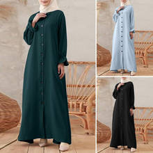 2021 Musilim Fashion Women Abaya Islamic Clothing Turkish Dress Dubai Traditional Cultural Casual  Eik Mubarak Fasting Plus Size 2024 - купить недорого