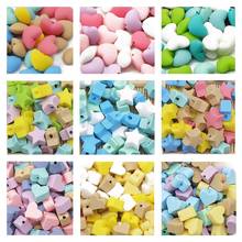 Cute-Idea Food grade Baby Silicone Beads 10PCs Baby tooth health Nursing beads Baby Pacifier Chain Toys accessories Baby goods 2024 - buy cheap