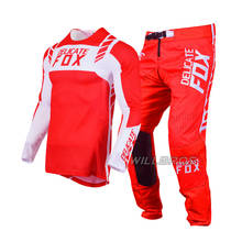 2021 Mach DELICATE FOX Motocross MX Red Jersey Pant Combo Dirt Bike Mountain Downhill DH ATV UTV MTB Gear Set 2024 - buy cheap