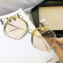 Gafas de sol redondas amarillas para hombre y mujer, anteojos de sol elegantes a la moda, de lujo, de gran tamaño, de cara fina, UV400 2024 - compra barato