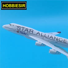 16CM 1:400 Boeing B747-400 model Aircraft landing gear Star Alliance airline w base alloy airplane collectible display PlaneGift 2024 - buy cheap