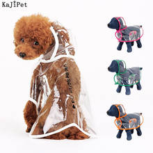 Transparent Waterproof Rain Coat For Dogs Cat Pet Fashion Pet Dog Raincoat For Small Dogs Medium Puppy Transparent Dog Raincoats 2024 - buy cheap