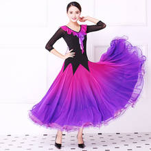 long ballroom dress standard dance dresses for ballroom dancing waltz dress rumba dance costumes dance clothes luminous dress 2024 - buy cheap