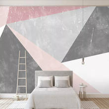 Milofi-papel tapiz 3D grande personalizado, mural nórdico minimalista, líneas abstractas, fondo geométrico, decoración de pared, mural 2024 - compra barato