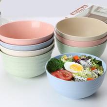 4pcs/set Wheat Straw Fiber Bowls Unbreakable Large Cereal Bowls Degradable kitchen Sets Eco-Friendly Salad Food Bowls 2024 - buy cheap