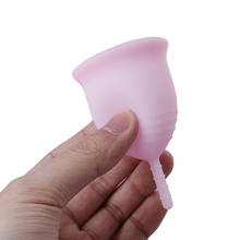 Coletor menstrual de silicone reutilizável, copo menstrual de silicone macio reutilizável para higiene feminina, 1 peça 2024 - compre barato
