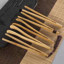 Pinzas de madera de bambú hechas a mano para comida, pinzas para pastel, tostada, barbacoa, pastelería, utensilios para servir, utensilio de cocina, 1 ud. 2024 - compra barato