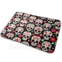 Sugar Skulls - Calavera - Día De Muertos Soft Non-Slip Mat Rug Carpet Cushion Día De Muertos Day Of The Dead Skeleton 2024 - buy cheap