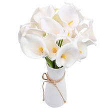Lirios artificiales de espuma para decoración del hogar, ramo de flores falsas hechas a mano, accesorios de boda, 5 uds. 2024 - compra barato