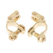 2Pcs Small 41mm x 36mm Auto Car Replacement Battery Terminal Clamp Clips Brass Connector Hot #1 2024 - buy cheap