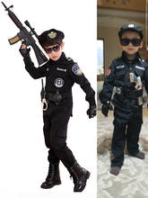 Костюм куртка и штаны спецназа на Хэллоуин, костюмы для косплея, униформа офицера для ролевых игр, Детская Униформа спецназа для мальчиков 2024 - купить недорого