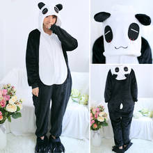 Adults Pajamas Women Men Long Sleeve Sleepwear Unisex Stitch Panda Cartoon Animal Pajama Sets Pijamas Hooded Pyjamas Autumn 2024 - buy cheap
