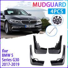 Flaps de lama do carro para bmw série 5 g30 2017 2018 2019 paralama respingo guardas fender mudflaps acessórios automóveis 2024 - compre barato