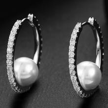 GODKI-pendientes de perlas brillantes para mujer, aretes románticos, elegantes, para boda, fiesta, 2020 2024 - compra barato