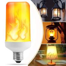 E14 E27 B22 Led Flame Lamp 110V Fire Effect Light Bulb 220V 9W 12W Led Fire Bulb Effect Flickering Emulation Flame Light Lampada 2024 - buy cheap