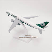 19cm Metal China Taiwan EVA Air B777 Boeing 777 Airlines Plane Model Airplane Alloy Diecast Aircraft w Landing Gears Wheels 2024 - buy cheap