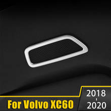 Крышка корпуса передней звуковой колонки из нержавеющей стали на крышу автомобиля декоративная наклейка отделка для Volvo XC60 2018 2019 2020 аксессуары 2024 - купить недорого