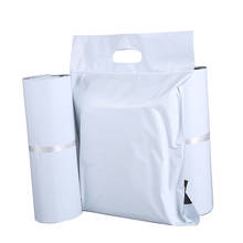 Envelopes plásticos com fechamento adesivo, sacola branca para correio expresso, à prova d'água, 50 unidades 2024 - compre barato