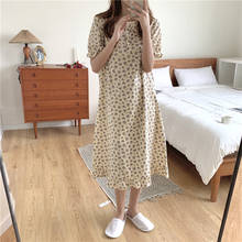 soft comfortable100% cotton nightgowns women homewear sleepdress short sleeve summer dress ruffles cute sweet nightdress Y512 2024 - buy cheap