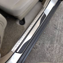 Car Styling For Kia Stonic Accessories 2017 2019 Door Sill Protector Guard Stainless Steel Scuff Plate Auto Sticker Pedal 2018 2024 - buy cheap