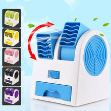 Portable USB Mini Air Conditioner Small Fan Cooling Appliance With Double Air Outlet Summer Desktop Fan Air Cooler Fan 2024 - buy cheap