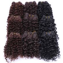 Angie Synthetic Hair weave Short Kinky Curly hair weaving 6 pieces/Lot 210 glam  hair product for women 2024 - buy cheap