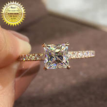Anillo de diamante de moissanita de 1 quilate, oro de 18K 100%, color D, VVS con certificado nacional 039 2024 - compra barato