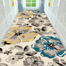 Nordic Modern Floral Long Hallway Carpets Home Stair Mat Hotel Aisle/Corridor Area Rugs Anti-Slip Bathroom Kitchen Doormat 2024 - buy cheap