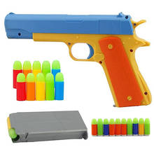 100 pces nerf arma acessórios 7.2cm eva oco macio balas otário balas  brinquedo pistola sniper arma acessórios de brinquedo para meninos