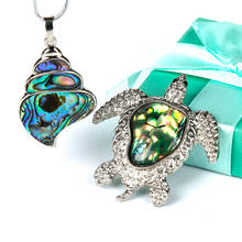 1PC Natural shellfish pendant turtles and conches reflect colorful light nordic crystal stone meditation holiday party DIY gift 2024 - buy cheap