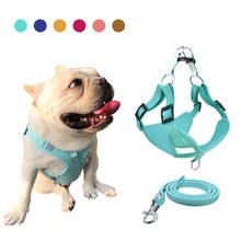 Dog Harness Vest No Pull Breathable Leash Harnesses Puppy Cat Cotton Collar Chien Pet French Bulldog Chihuahua Pug Lead Leash 2024 - buy cheap