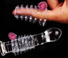 Candiway Finger Vibrator Lasting Ring Thorn Clitoris Masturbation Massager Cocking Vibrating Delay Ejaculation Sex Toys For Man 2024 - buy cheap