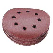 30X 5inch 125mm 8 Hole 240 Grit Sand Sanding Disc Paper Ran Orbit Hook And Loop 2024 - buy cheap