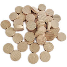 Rebanadas de madera Natural, 10 unidades, monedas redondas de madera sin terminar para proyectos de arte y artesanía, piezas de juego de mesa, adornos 2024 - compra barato