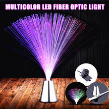 Lámpara de luz LED de fibra óptica para decoración del hogar, luz LED que cambia de Color, bonita, colorida, para vacaciones, Navidad y boda 2024 - compra barato
