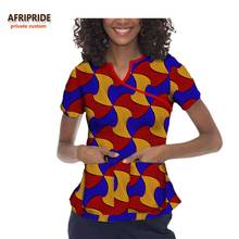 African Clothing for Women Dashiki Tops Print Shirt Ankara Blouse Short Sleeve Slim Fit Plus Size Wear AFRIPRIDE A722305 2024 - buy cheap