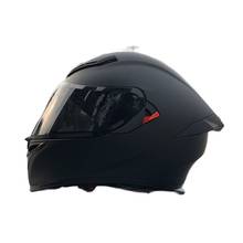 ECE Approved Full Face Motorcycle Helmet Double Lens Motorcycle Crash Matte Black Helmet High Quality Electric Motorbike 2024 - buy cheap