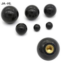 Preto plástico m4/m5/m6/m8/m10 rosca cabeça em forma de bola botões de aperto 2024 - compre barato