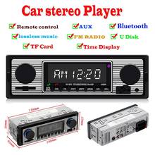 1 Din ISO Интерфейс 12 в Bluetooth Авто стерео радио с дистанционным управлением в тире fm-радио AUX SD USB MP3 автомобильные Аудио плееры 2024 - купить недорого