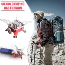 Travel Picnic BBQ Gas Furnace Stainless Steel Foldable Square Cooking Stove Portable Outdoor Camping Combustor Cooker Cookware 2024 - buy cheap