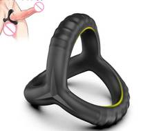 Penis Cock Ring on for Men Delay Ejaculation Erection Sex Shop Toys for Couple Sextoy Penisring Man  Enlarger Rings 2024 - купить недорого