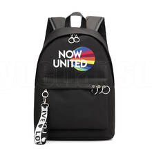 Now United Backpack Bag Laptop Bookbag Now United Lyrics Women Travel Bags School Bags for Teenage Girls UN Team Zipper Hip Hop 2024 - buy cheap