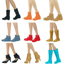Модные аксессуары для кукол Барби, Разноцветные Повседневные туфли на высоком каблуке 2024 - купить недорого