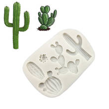 Cactus Silicone Mold Sugarcraft Chocolate Cupcake Baking Mold Fondant Cake Decorating Tools 2024 - compre barato