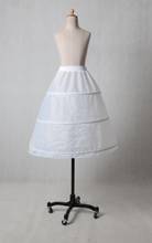 Enagua corta de 3 aros para novia, falda de crinolina, vestido de niña de flores, 45cm 2024 - compra barato