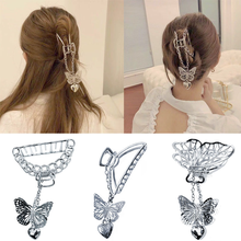 Coréia do vintage amor pingente de cabelo garras para mulheres metal oco hairpin grampo de cabelo menina festa acessórios para o cabelo ferramenta de estilo 2024 - compre barato