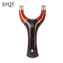 High Quality Solid Wood Splicing High Quality Slingshot, Slingshot Suitable for Outdoor Hunting, Shooting with Flat Rubber Band 2024 - buy cheap